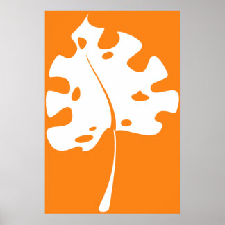 Riyah-Li Designer Orange Löv Poster