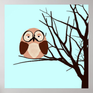 Riyah-Li Designs Winter Uggla Poster