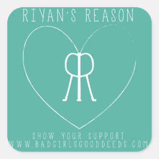 Riyan's Reason Square Sticker Fyrkantigt Klistermärke