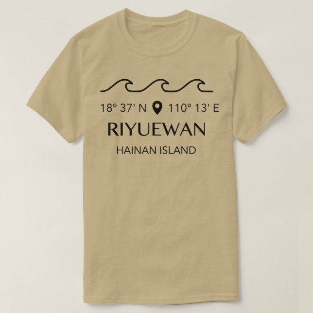 Riyuewan Hainan Island T T Shirt (Design framsida)