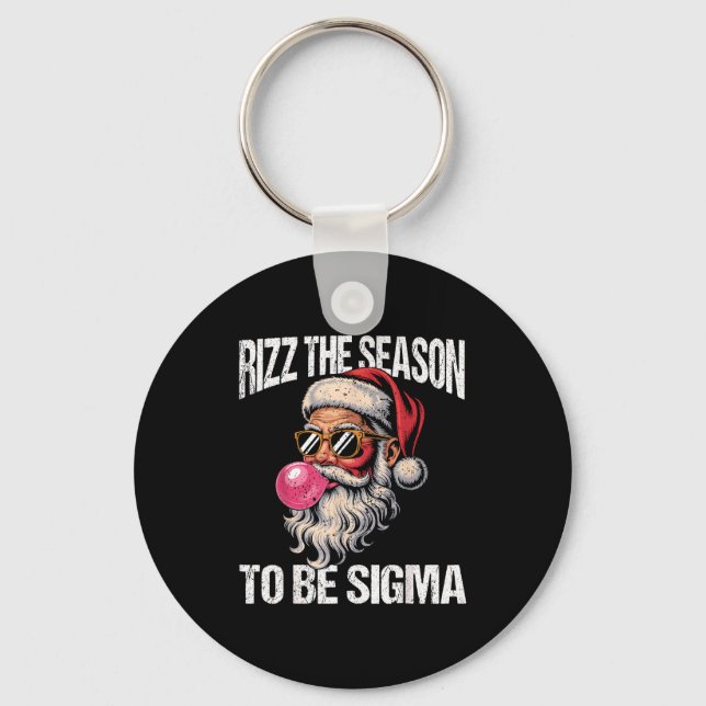 Rizz Årstiden Att Vara Sigma Tomte Jul Gen Al Nyckelring (Framsida)