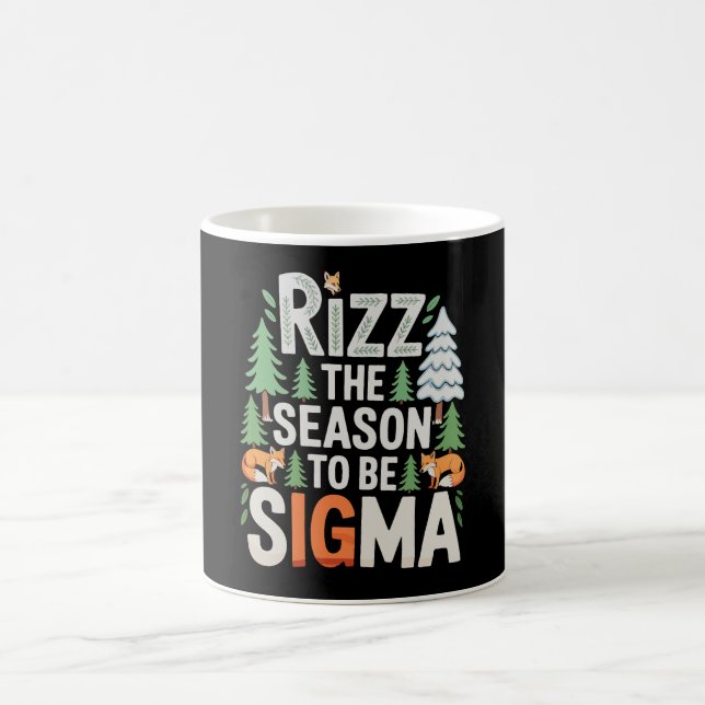 Rizz Årstiden För Att Vara Sigma Jul Xmas Högtid Kaffemugg (Center)