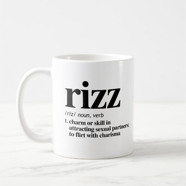 Rizz-definition Kaffemugg (Vänster)