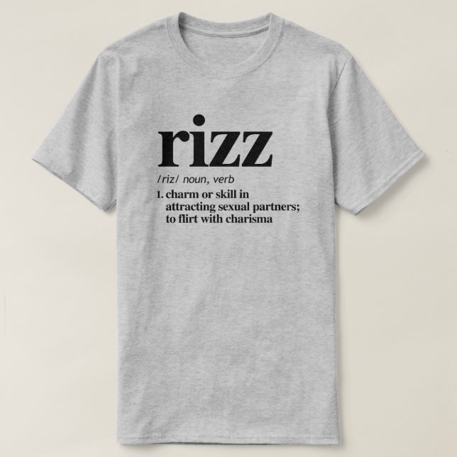 Rizz-definition T Shirt (Design framsida)