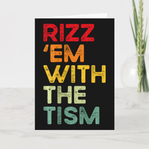 Rizz dem med Tism Roligt Autismmedvetande (på B Kort
