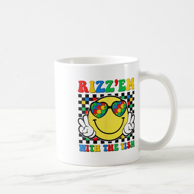 Rizz Em med de vackraste reklambyråerna för autism Kaffemugg (Höger)