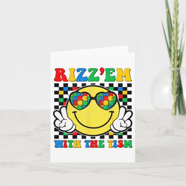 Rizz Em med de vackraste reklambyråerna för autism Kort (Framsida)