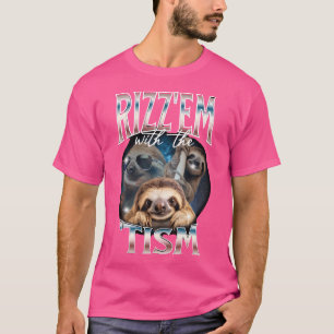 Rizz Em med den stiliga autistiska 90S Bootleg R T Shirt