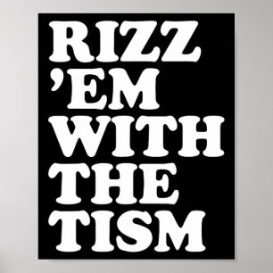 Rizz em med den tristande Sarkastiska talaren Poster
