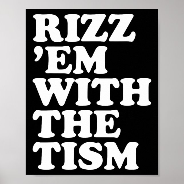 Rizz em med den tristande Sarkastiska talaren Poster (Framsidan)