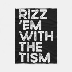 Rizz Em med den vackra autismmedvetenheten Fleecefilt