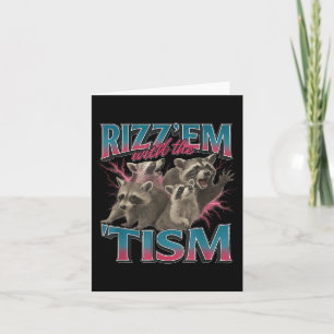 Rizz Em med stim meme funny autism autistisk R Kort