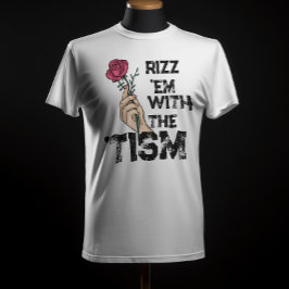 Rizz em med tismretro Flower atristic T Shirt