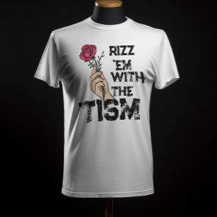 Rizz em med tismretro Flower atristic T Shirt