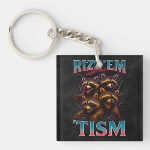 Rizz Em With The Tism Meme Autism Rolig Tvättbjörn