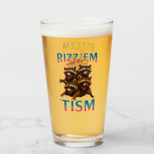 Rizz Em With The Tism Meme Autism Rolig Tvättbjörn Glaskopp