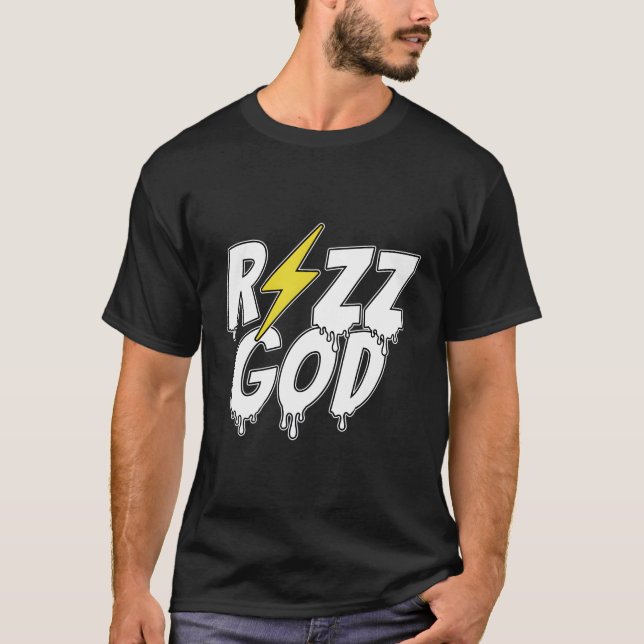 Rizz God Trap Drip Rap Coon Emote Popular Streamer T Shirt (Framsida)