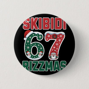 Rizz jul 67 Rolig Xmas Gen Alpha Skibidi Riz Knapp