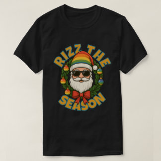 Rizz julen trendig jul gay regnbåge tomte t shirt