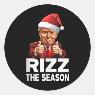 Rizz, jultomten Pajama Runt Klistermärke