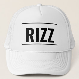 RIZZ Leather Patch Hat — Minimal Logo Cap Keps