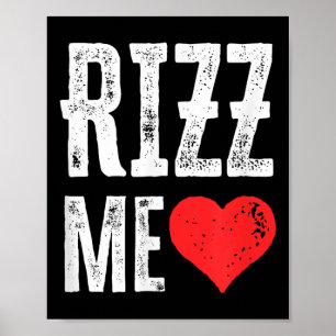 Rizz Me Heart Funny Alla hjärtans dag Kids Sigma S Poster