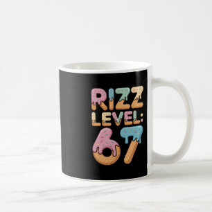 Rizz Nivå 67 Meme Tröja Glass Drip Meme Sex S Kaffemugg