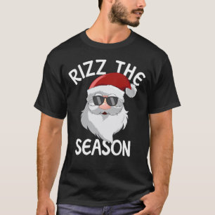 Rizz Season Funny Rizz Santa Rizzler Santa T Shirt