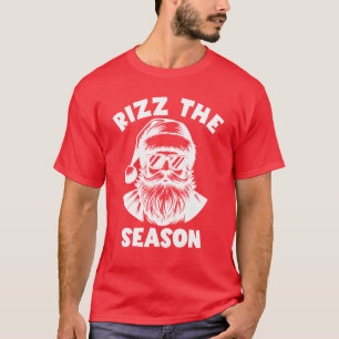 Rizz Season Funny Rizz Santa Rizzler Santa T Shirt