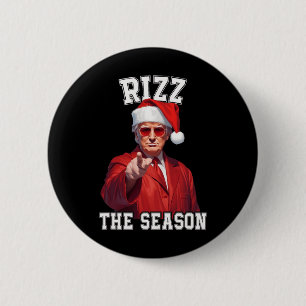 Rizz Season Funny Trump jultomten Pajama Knapp