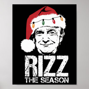 Rizz Season Funny Trump jultomten Pajama Poster