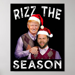 Rizz Season Funny Trump Vance jultomten Poster