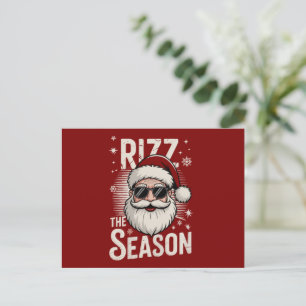 Rizz Season Jultomten Rizzmas Funny Julafton Helg Vykort