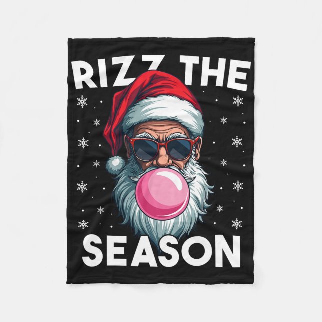 Rizz Season-nuny jul Rizzmas-Coolan Santa Fleecefilt (Framsidan)