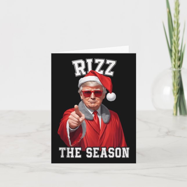 Rizz Season-nuny Trump jul Jultomten Kort (Framsida)