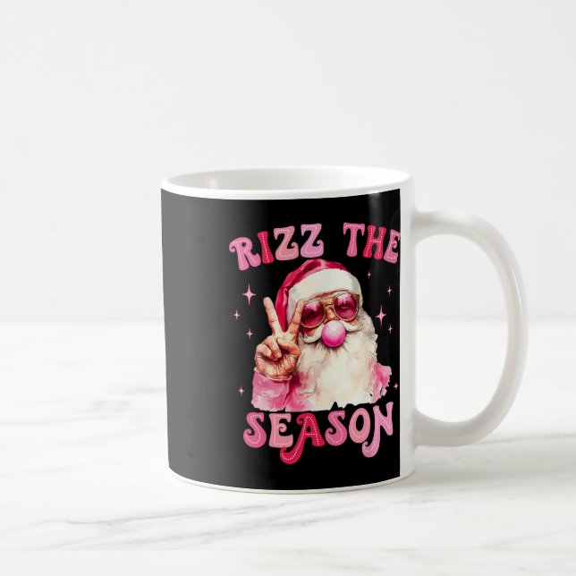Rizz Season Santa Rosa Bubble Gum Rizzmas Chri Kaffemugg (Höger)