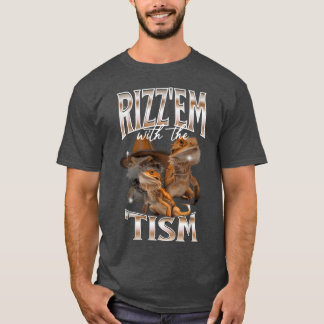 Rizz Skäggig Drak Autistisk Bootleg rolig T Shirt