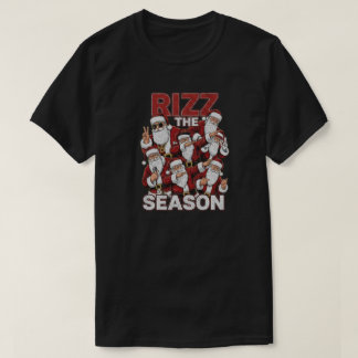 Rizz The Season Funny Christmas Santa's T Shirt