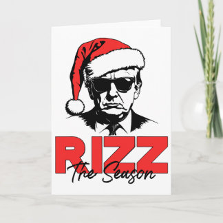 Rizz The Season Jul Humoristisk Trump Tomte Riz Kort