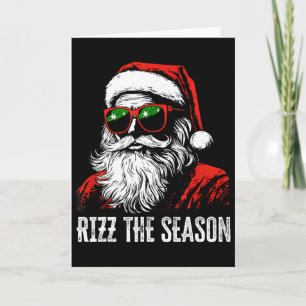 Rizz The Season Roligt Cool Bruh Tomte God Jul Kort