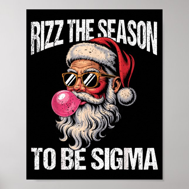 Rizz The Season To Be Sigma Santa Christmas Gen Al Poster (Framsidan)