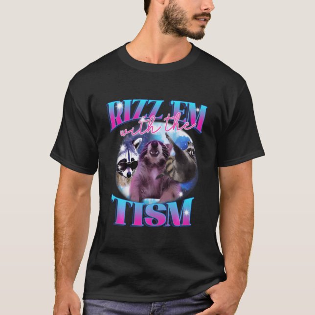Rizz'Em med det tjusiga W Rizz säger T Shirt (Framsida)