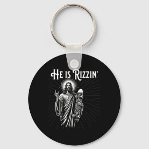 Rizzen Rocker Han Är Rizzin Rolig Jesus Ridande Sk Nyckelring