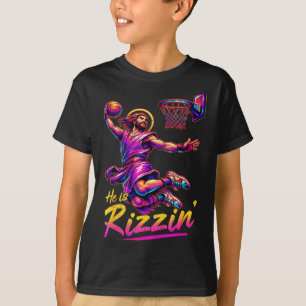 Rizzin Basket Jesus Har Rizzen Påsk T Shirt