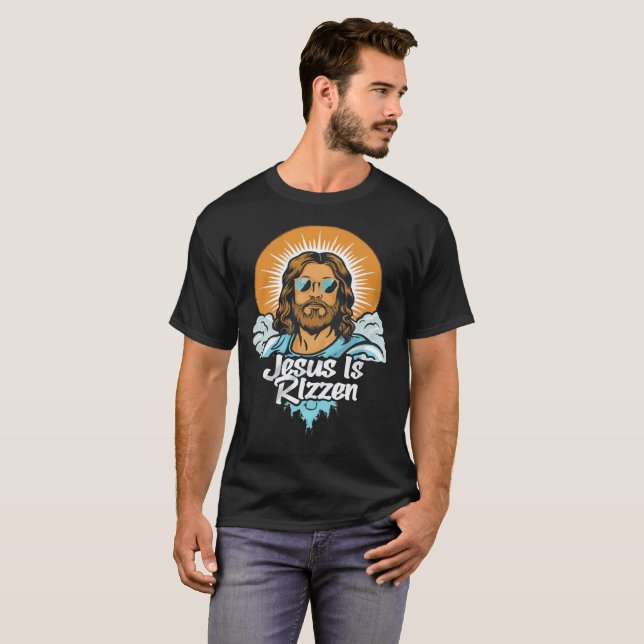 Rizzin'Kristus: Påsk Swag T-Shirt (Hel framsida)