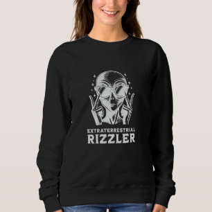 Rizzler Gen Z-slang Rolig Alien Rizz Mästare Tro T Shirt