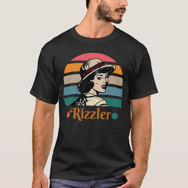 Rizzler Gen Z Urban Slang T Shirt (Framsida)