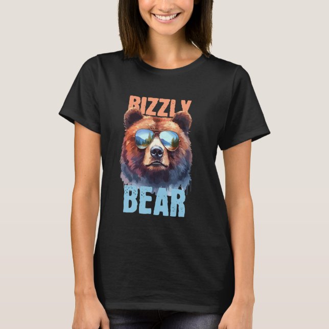 Rizzly Bear Coola Grizzly Bear Wear Sunglass F T Shirt (Framsida)