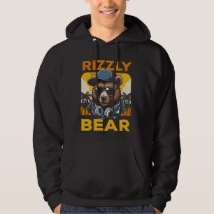 Rizzly Bear Coola med solglasögon Rizz för Hoodie
