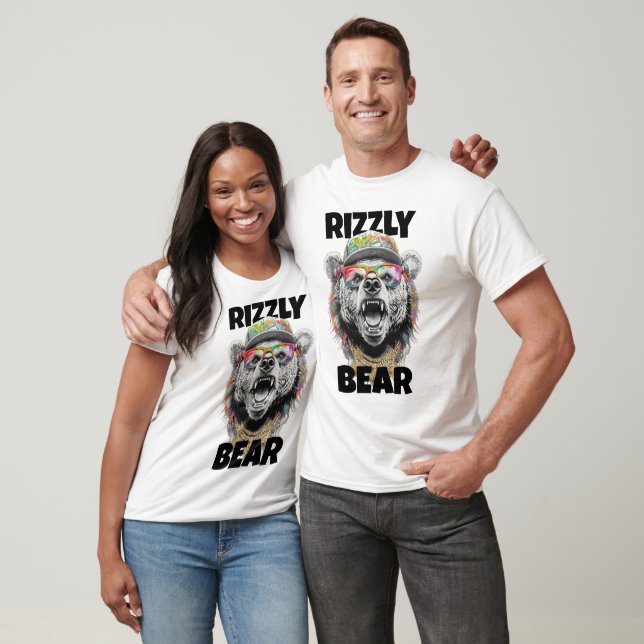 Rizzly Bear Grizzly Bear - Rizzler Funny Rizz Humo T Shirt (Unisex)